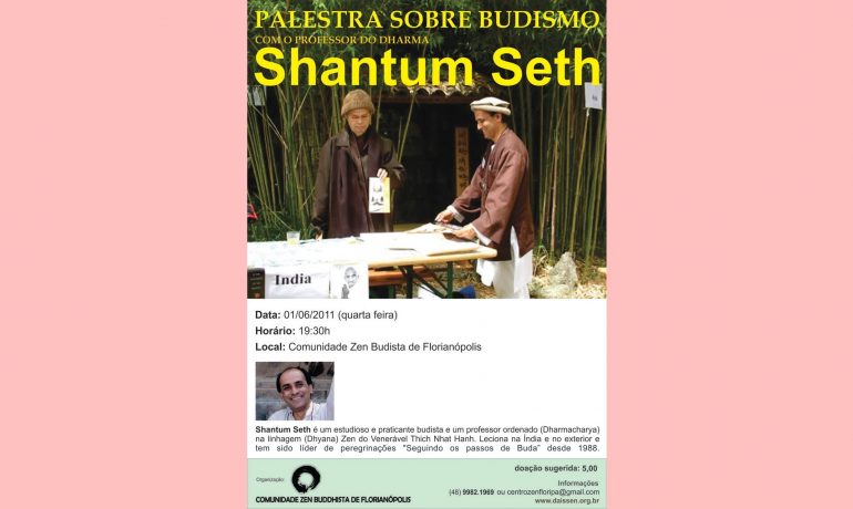 PALESTRA  COM O PROFESSOR DO DHARMA SHANTUM SETH