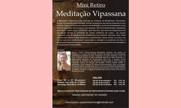 Vipassana com Prof. Sasaki