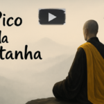 Um monge em meditação.